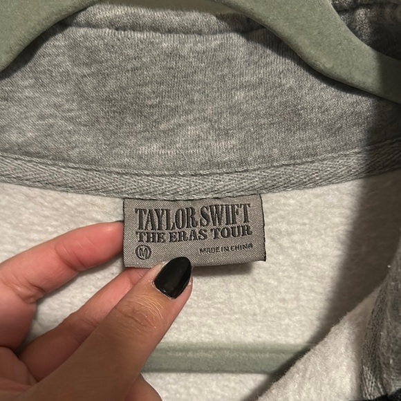 Taylor Swift Eras Tour Gray Half-Zip Sweater - Picture 3 of 4
